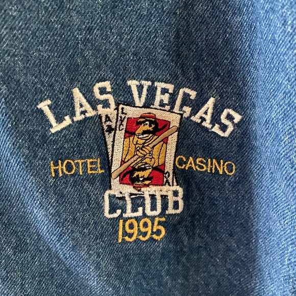 GAMCO ~ LAS VEGAS CLUB Hotel Casino 1995 Gently Used Varsity Jacket - Picture 4 of 8